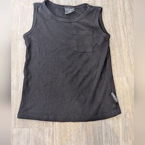 Little Bipsy Kids Black Ribbed Tank Top